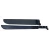 MFH machete bolo con fodero e sega, nera, 59cm,