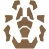 Leguon Patch set di velcro per casco, coyote,