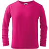 Malfini Fit-T LS t-shirt a maniche lunghe per bambini, lampone,
