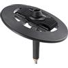 Leki Touring Powder Basket con Punta Flessibile, nero,