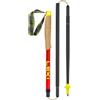 Leki Alphatrail FX.One Superlite bastoncini da trail running, carbonio naturale - rosso vivo - rosa neon,