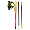 Leki Ultratrail FX.One Superlite bastoncini da trail running, rosa neon - giallo neon - carbonio naturale,