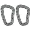 MFH Moschettone in plastica, fogliame, D 7 mm x 8,5 cm, 2 pz.,