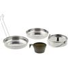MFH Set di tavoli da 5 pezzi, acciaio inox,