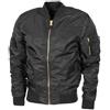 MFH American MA1 giacca di volo, nera,