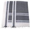 MFH PLO cotone kefiah, nero - bianco, 115 x 110cm,