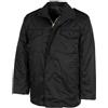 MFH Giacca da campo americana M65 con fodera trapuntata staccabile, nera,