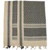 MFH PLO cotone kefiah, nero, sabbia, 115 x 110cm,