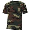 MFH Maglietta streetstyle americana a maniche corte, woodland,