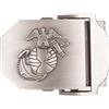 MFH USMC fibbia da cintura, argento, metallo, circa 4 cm,