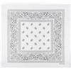 MFH Sciarpa, bianco-nero, circa 55 x 55 cm, cotone,