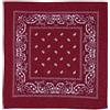 MFH Sciarpa, circa 55 x 55 cm, bordeaux-nero, cotone,