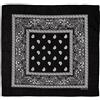MFH Sciarpa cotone circa 55 x 55 cm, bianco e nero,