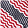 MFH Sciarpa, stelle e strisce, circa 55 x 55 cm, cotone,