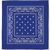 MFH Sciarpa, circa 55 x 55 cm, blu reale-bianco, cotone,