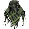 MFH Sciarpa Shemagh, verde-nero, con teschio,