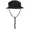 MFH Boonie Rip-Stop cappello, nero,