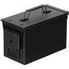 MFH US M2A1 scatola di munizioni 30 x 15,5 x 19 cm, metallo nero,