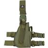 MFH Fondina per pistola cosciale destra, verde OD,
