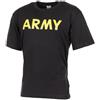 MFH T-shirt army a maniche corte, nero,