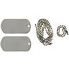 MFH Dog-Tags targhette per cani, opaco, acciaio inossidabile con catena in acciaio inossidabile,