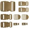 Mil-Tec set di fibbie da 9 pezzi, Coyote,