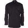 Mil-Tec Ripstop camicia a maniche lunghe, nero,