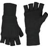 Mil-Tec Thinsulate™ guanti senza dita in maglia, neri,