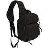 Mil-Tec Assault small zaino monospalla, nero 10L,