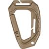Mil-Tec moschettone tattico Molle in plastica, Coyote 2 pezzi,