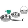 Mil-Tec set da pranzo per 1 persona, inox,