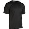 Mil-Tec Maglietta tattica quick dry a maniche corte, nera,