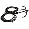 Mil-Tec Ancora di colata ANKER con corda, nero lunghezza10m,
