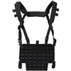 Mil-Tec Gilet tattico leggero chest rig con pannello laser, nero,