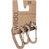 Mil-Tec Wildo set di moschettoni 3 pezzi, Coyote,