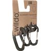 Mil-Tec Wildo set di moschettoni 3 pezzi, oliva,