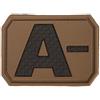 Mil-Tec Toppa in velcro 3D gruppo sanguigno A- , Coyote,