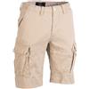 Mil-Tec Vintage pantalone corto in cotone kaki prelavato,