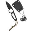 Mil-Tec coltello da collo, nero 16 cm,