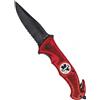 Mil-Tec Rescue Medic coltello di chiusura, rosso,