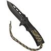 Mil-Tec One-hand Coltello da chiusura Paracord Wood,