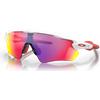 Oakley Radar Ev Path occhiali da sole con telaio Polished White e con le diapositive Prizm Road,