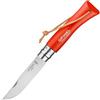 Opinel N°07 coltello pieghevole inox trekking, arancione,
