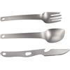Origin Outdoors Titanium Recenti set di posate in titanio da 3 pezzi con apribottiglie e chiave inglese,