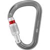 Petzl Attache moschettone con chiusura, grigio,