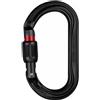 Petzl SCREW LOCK moschettone ovale con chiusura a vite, nero,