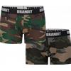 Brandit set boxer uomo 2 pezzi, woodland-darkcamo,