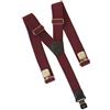 O&T Natur bretelle con clip per pantaloni, bordeaux,
