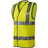 Rimeck HV Bright gilet di sicurezza riflettente, giallo fluorescente,