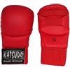 Katsudo Classic guanti da karate senza pollice, rossi,